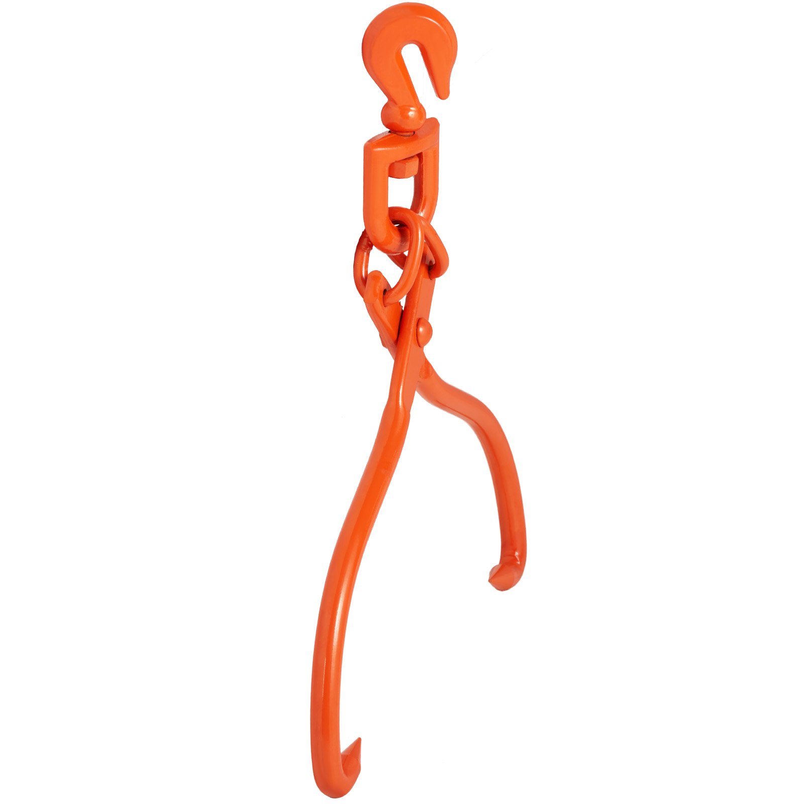 Chwytak do podnoszenia kłód VEVOR, 457,2 mm, chwytak do podnoszenia kłód z 2 pazurami, wytrzymały, obrotowy, stalowy chwytak do podnoszenia kłód, udźwig 350 kg/772 funtów, narzędzie do podnoszenia, przenoszenia, ciągnięcia i przenoszenia kłód