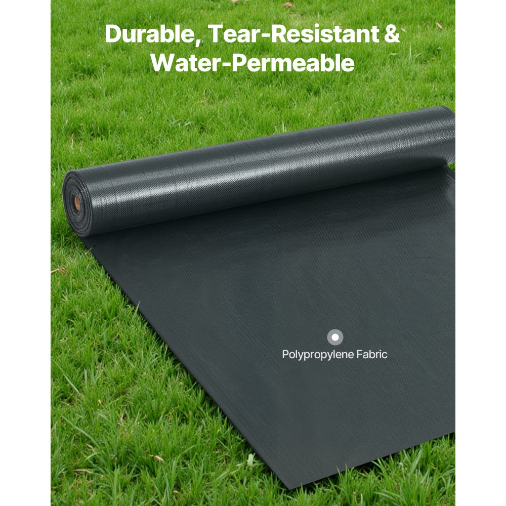 VEVOR Silt Fence Fabric Roll, 0.91 x 152.4 m Erosion Control Fencing, Industrial Grade Tough Polypropylene Fabrics for Sediment Retention, Temporary Fabric for Construction Job Sites