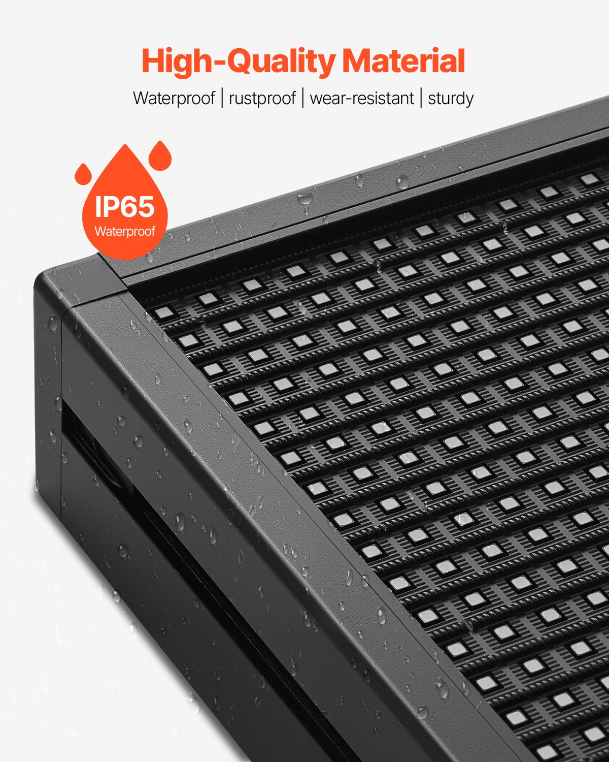 VEVOR Programowalny wyświetlacz LED P10 w pełnym kolorze, elastyczny cyfrowy panel przewijany, tablica z wyświetlaczem DIY ze wzorem tekstu na zamówienie oraz aplikacją GIF i Bluetooth, z przewijanym komunikatem LED (99 x 35 cm)