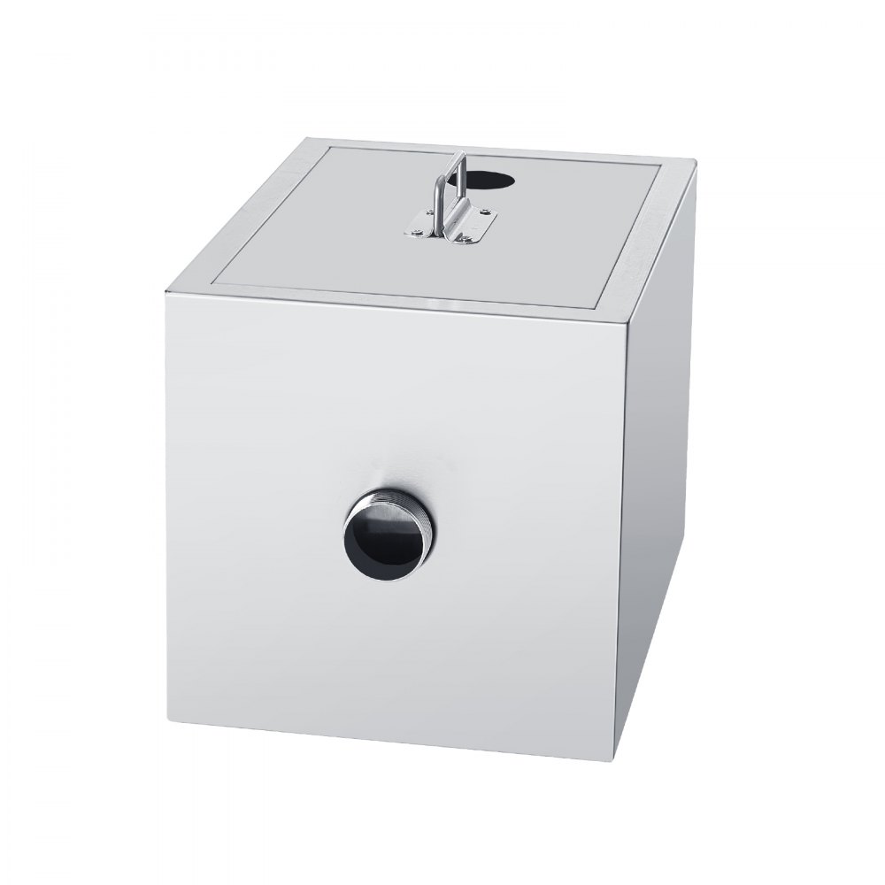 Komercyjny separator tłuszczu VEVOR, separator tłuszczu 8 funtów, separator z górnym wlotem, separator tłuszczu ze stali nierdzewnej montowany pod zlewem, separator wody i oleju ściekowego o wydajności 2,78 GPM, do restauracji, stołówek itp.