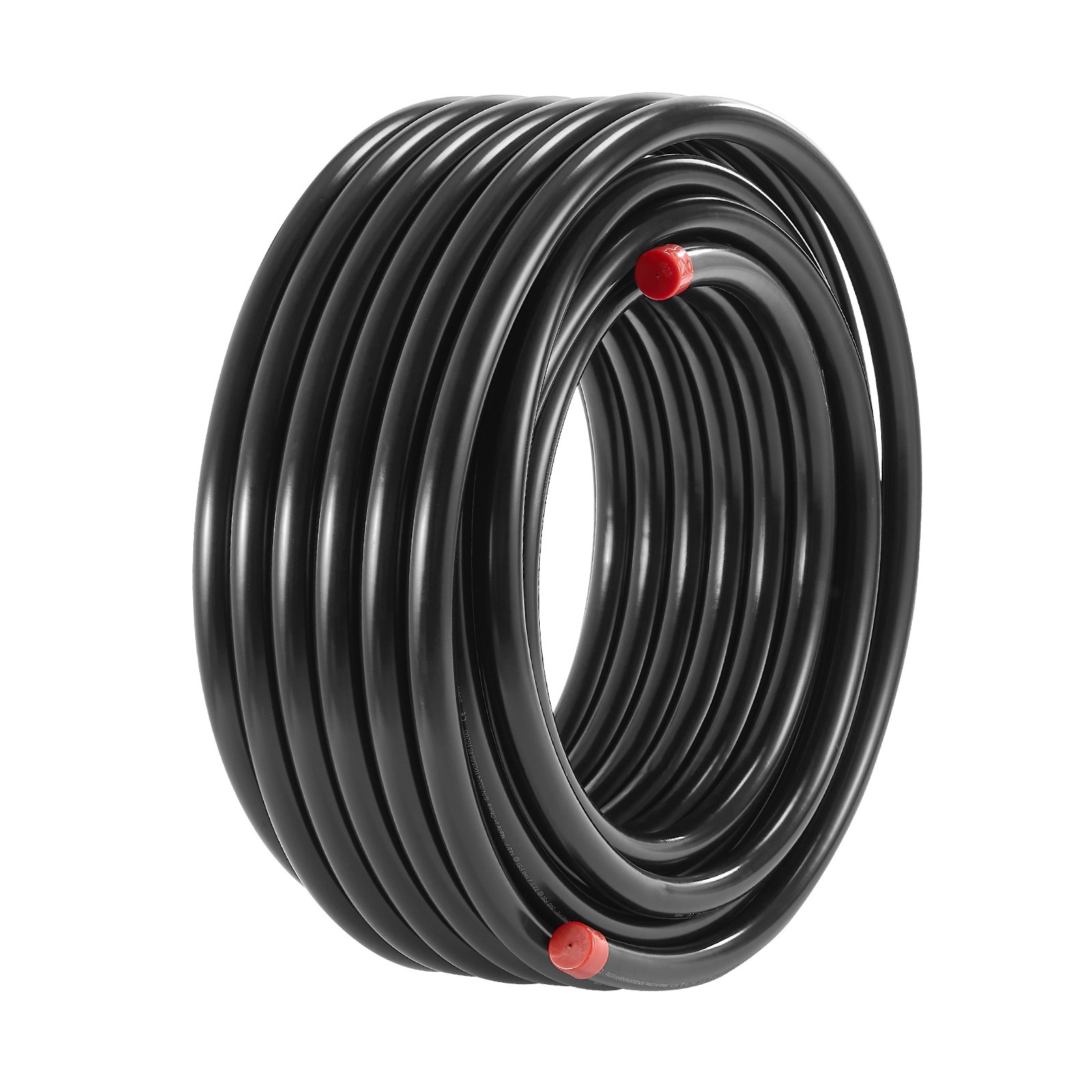 Zestaw przewodów sprężarki powietrza VEVOR, wąż sprężonego powietrza 30,48 m x 19,05 mm, system przewodów sprężonego powietrza z aluminium HDPE, szczelny, zestaw przewodów sprężonego powietrza do garaży i warsztatów, czarny