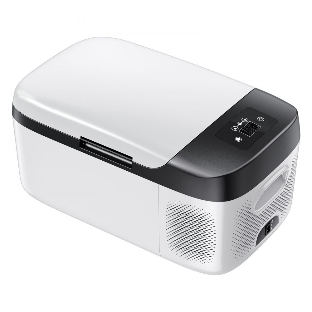 VEVOR Car Refrigerator, DC 12/24V AC100-240V Compressor Electric Cooler, -20°C to 20°C Car Fridge with APP Control, 15L Cars Freezer for RVs, Campsites, Boats, Camping, Fishing, 60W Portable Freezer