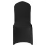 VEVOR 100 Pcs Black Chair Covers, Polyester Spandex Chair Cover, Stretch Slipcovers for Wedding Party Dining Banquet Flat-Front Chair Covers, Fits Chair Measures up to 20.08 x 17.72 x 37.4 inch