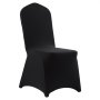 VEVOR 100 Pcs Black Chair Covers, Polyester Spandex Chair Cover, Stretch Slipcovers for Wedding Party Dining Banquet Flat-Front Chair Covers, Fits Chair Measures up to 20.08 x 17.72 x 37.4 inch