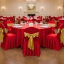 VEVOR 30 Pcs Red Chair Covers, Polyester Spandex Chair Cover, Stretch Slipcovers for Wedding Party Dining Banquet Flat-Front Chair Covers, Fits Chair Measures up to 20.08 x 17.72 x 37.4 inch