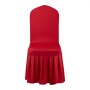 VEVOR 30 Pcs Red Chair Covers, Polyester Spandex Chair Cover, Stretch Slipcovers for Wedding Party Dining Banquet Flat-Front Chair Covers, Fits Chair Measures up to 20.08 x 17.72 x 37.4 inch