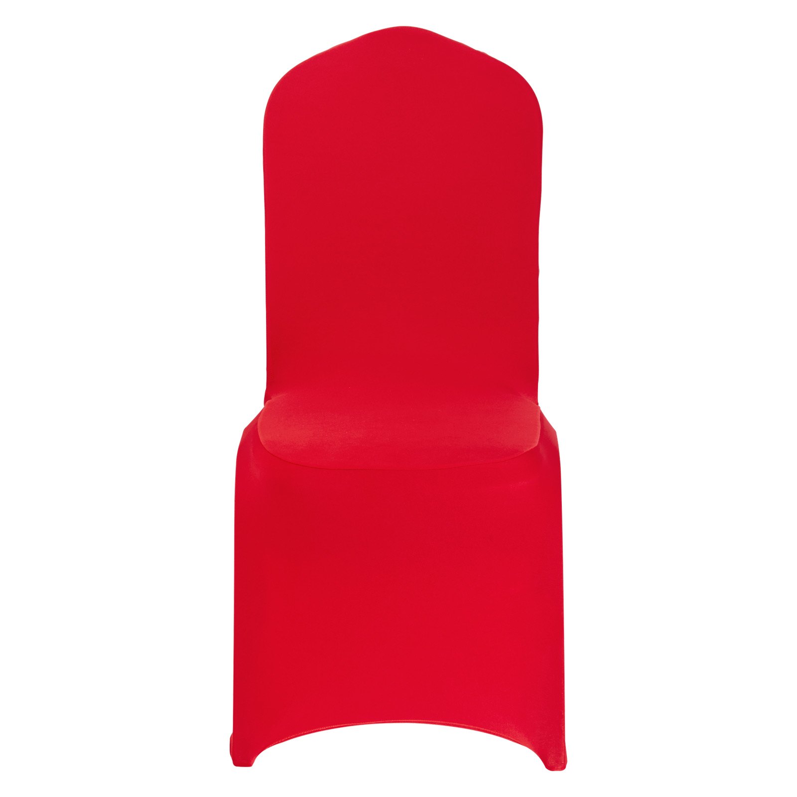 VEVOR 50 Pcs Red Chair Covers, Polyester Spandex Chair Cover, Stretch Slipcovers for Wedding Party Dining Banquet Flat-Front Chair Covers, Fits Chair Measures up to 20.08 x 17.72 x 37.4 inch