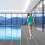 VEVOR Mata drenująca z PCV (0,9 m x 15 m), antypoślizgowa mata podłogowa z PCV,  rola mat z pustkami, mata antypoślizgowa do basenów, tarasów, łazienek i toalet, czarna