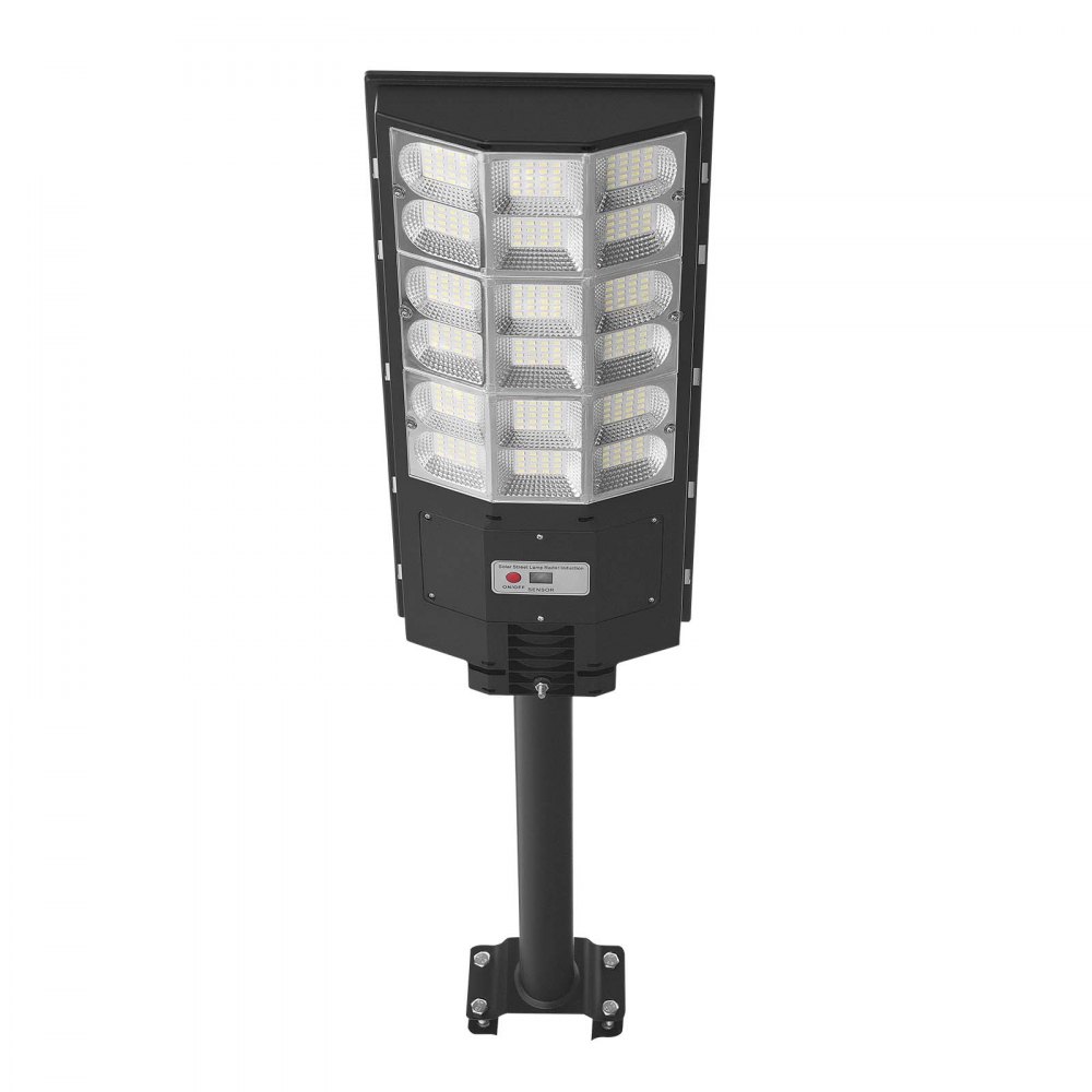 VEVOR Solarna lampa uliczna 900000 lm, lampa uliczna 12 kW, lampa solarna z czujnikiem zmierzchu, reflektor LED z czujnikiem ruchu, IP65, szerokokątne oświetlenie zewnętrzne, do podjazdów i ogrodów