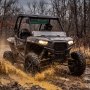 Soundbar VEVOR UTV z 4 głośnikami + 2 pasywnymi radiatorami 655 mm do wózków golfowych, quadów i łodzi, obsługuje Bluetooth, USB, AUX-IN i zdalne sterowanie RF, z wielokolorowym oświetleniem RGB, stopień ochrony IP65