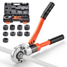 Prasa hydrauliczna VEVOR, wielofunkcyjna prasa ze szczękami TH16, TH20, TH26, TH32, narzędzie do zaciskania rur PEX i aluminiowo-plastikowych oraz szczękami V12, V15, V18, V22, V28 do rur ze stali nierdzewnej