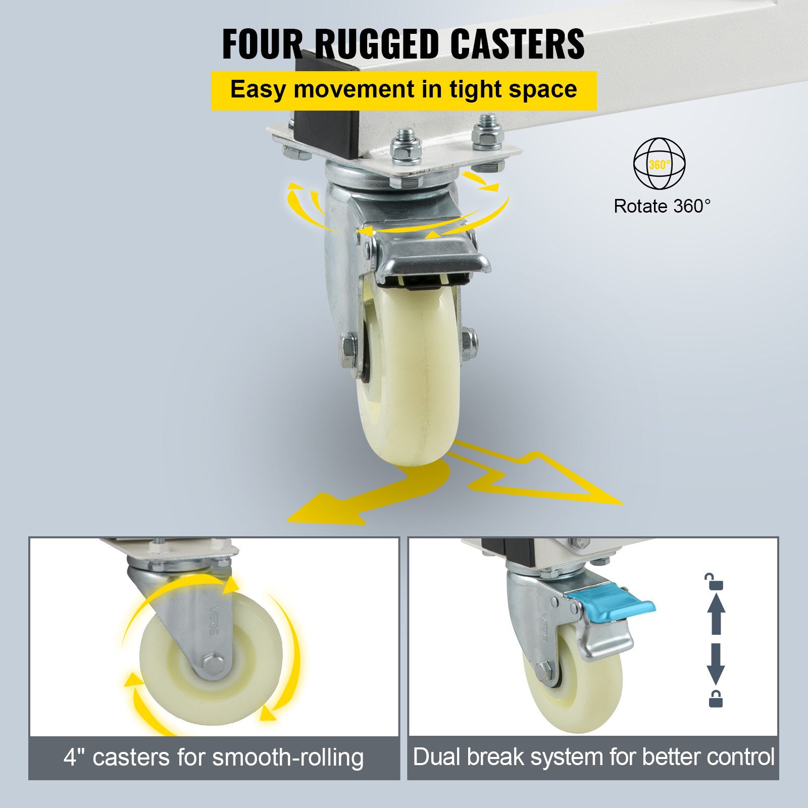 VEVOR Watercraft PWC Dolly Jet Stojak na narty Wózek do przechowywania Przyczepa o pojemności 1300 LBS
