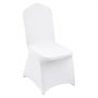 Pokrowce na krzesła VEVOR wykonane z elastycznego spandexu na krzesła składane, uniwersalne pokrowce na krzesła, zdejmowane i nadające się do prania pokrowce na wesela, święta, uroczystości, imprezy, jadalnia (zestaw 200 sztuk, biały)