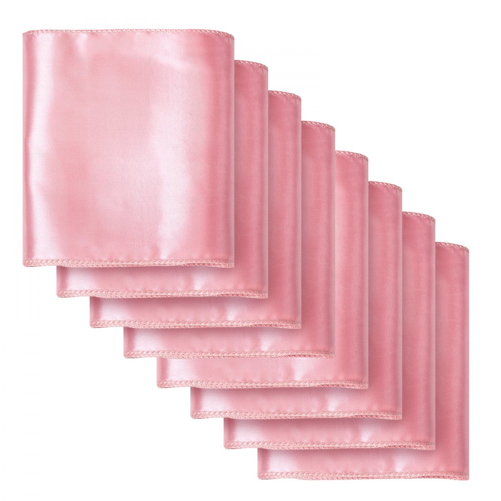 VEVOR Satynowe szarfy na krzesła z kokardami (275 x 17 cm) 100 szt. Szarfy na krzesła do wiązania, szarfy na krzesła weselne, dekoracje bankietowe, eventy, pokrowce na krzesła bankietowe, kokardy na krzesła, różowe złoto
