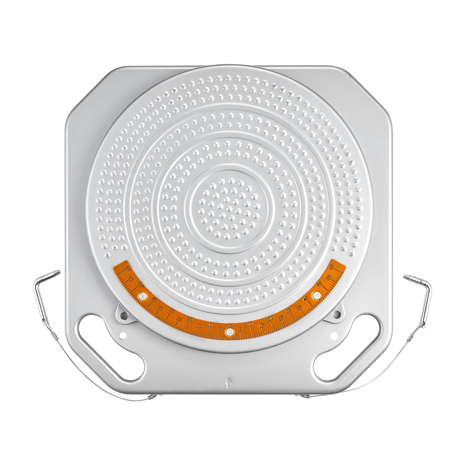 Obrotowy stół do pomiaru geometrii kół VEVOR do pomiaru osi, 2 tony na płytę, pomiary z mosiężną tarczą, obrotowy o 360° przyrząd do pomiaru osi z mostkiem przejściowym i blokiem ciśnieniowym do samochodów osobowych, SUV-ów i lekkich ciężarówek