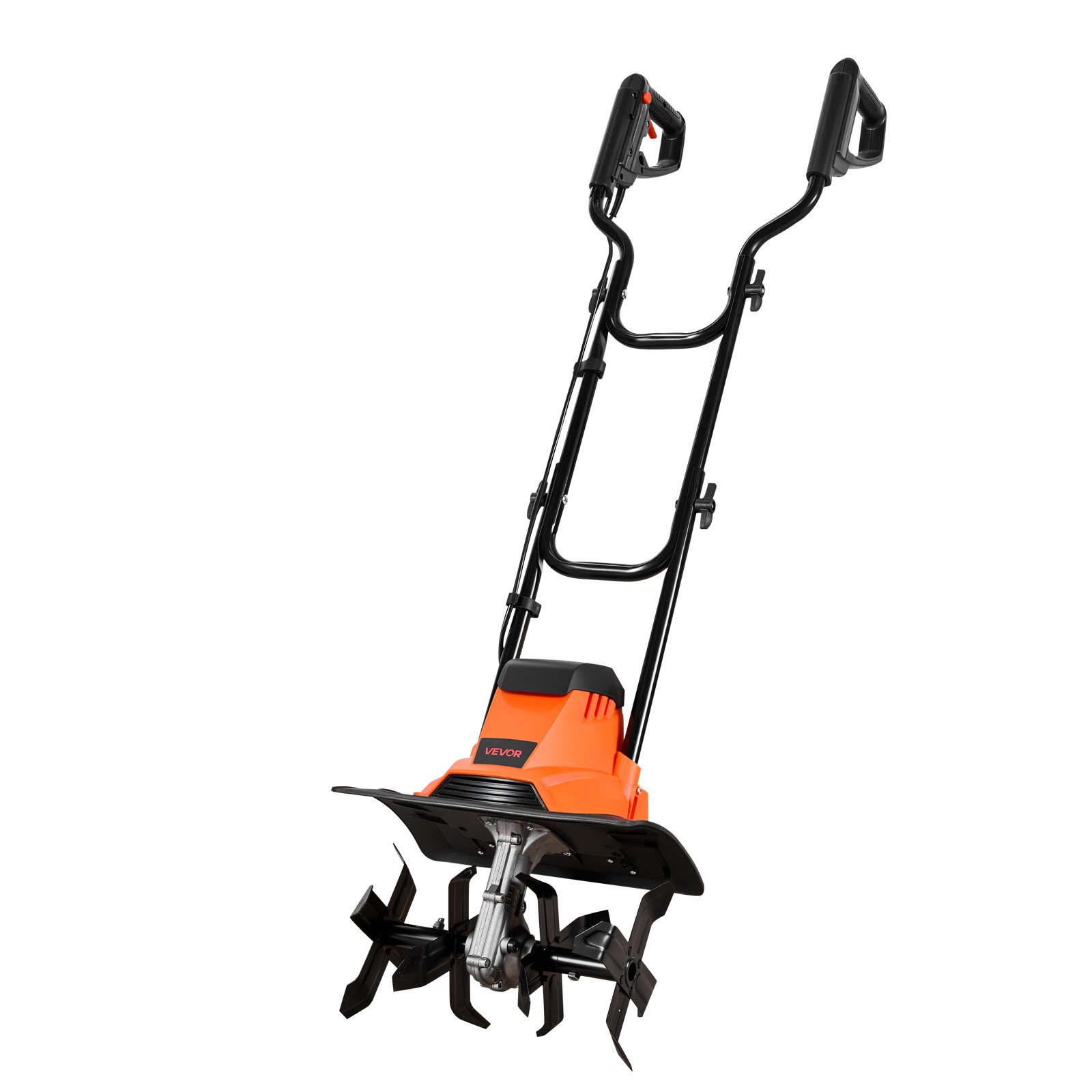 Glebogryzarka elektryczna VEVOR, szerokość robocza 36 cm, głębokość robocza 22 cm, silnik o mocy 1200 W, kruszarka do gleby, kultywator ze stalowymi zębami i składaną kierownicą, glebogryzarka ogrodowa do pielęgnacji trawnika, podwórka i ogrodu