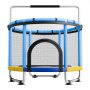 VEVOR 150cm Trampoline for Kids, Toddler Mini Trampoline, 60 kg Indoor Outdoor Play Toys with Enclosure Net and Adjustable Gymnastics Bar, Christmas Toys Birthday Gifts for Girls Boys