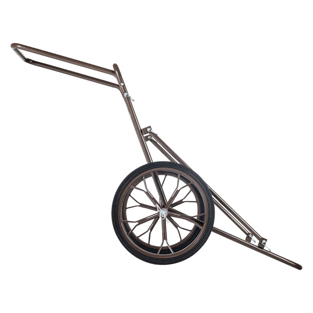 VEVOR Game Cart, składany wózek do transportu zwierzyny 227 kg, transporter zwierzyny z dwoma kołami o średnicy 42 cm i ergonomicznym uchwytem, ​​akcesoria do wózków do transportu zwierzyny, uniwersalny wózek transportowy do polowań, wędkowania i pieszych wędrówek