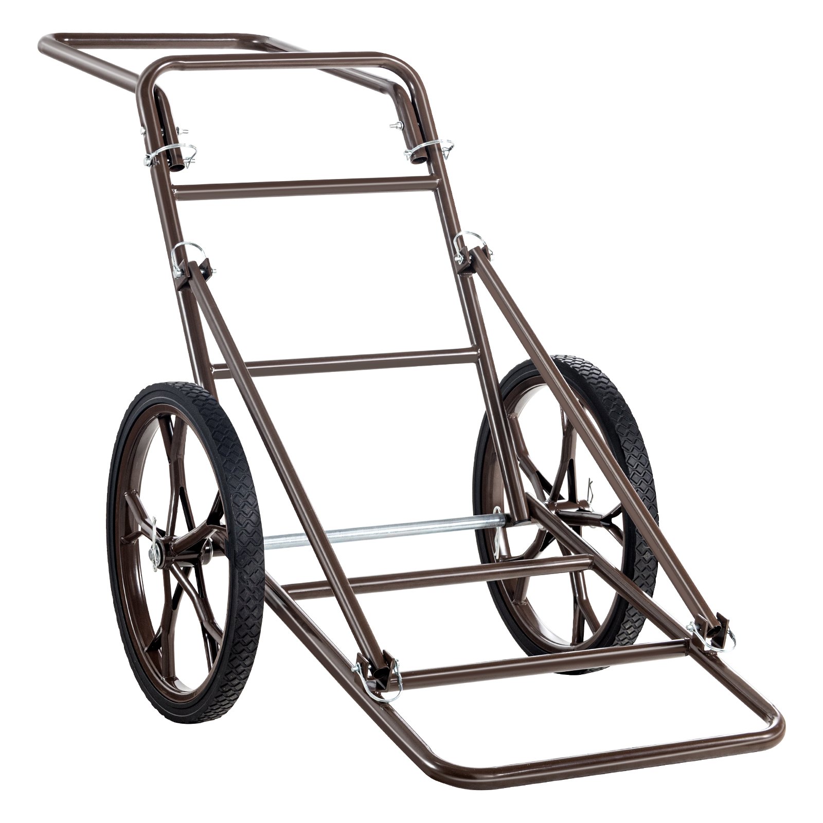 VEVOR Game Cart, składany wózek do transportu zwierzyny 227 kg, transporter zwierzyny z dwoma kołami o średnicy 42 cm i ergonomicznym uchwytem, ​​akcesoria do wózków do transportu zwierzyny, uniwersalny wózek transportowy do polowań, wędkowania i pieszych wędrówek