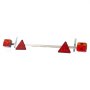 VEVOR Trailer Lights, 12V Trailer Tail Lights Kit with Stop Brake Turn Tail License Plate Lamp, Waterproof and Dustproof Tow Lighting Kit with Wiring Harness for Boat Truck Camper RV Snowmobile Bus