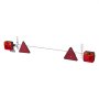 VEVOR Trailer Lights, 12V Trailer Tail Lights Kit with Stop Brake Turn Tail License Plate Lamp, Waterproof and Dustproof Tow Lighting Kit with Wiring Harness for Boat Truck Camper RV Snowmobile Bus