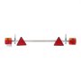 VEVOR Trailer Lights, 12V Trailer Tail Lights Kit with Stop Brake Turn Tail License Plate Lamp, Waterproof and Dustproof Tow Lighting Kit with Wiring Harness for Boat Truck Camper RV Snowmobile Bus
