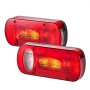 VEVOR Lampy do przyczep Lampy do przyczep z 6 trybami (światła stopu/kierunkowskazy/światła tylne/oświetlenie tablicy rejestracyjnej/światła cofania/światła przeciwmgielne), zestaw oświetlenia do przyczepy z wiązką przewodów do ciężarówek