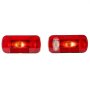 VEVOR Lampy do przyczep Lampy do przyczep z 6 trybami (światła stopu/kierunkowskazy/światła tylne/oświetlenie tablicy rejestracyjnej/światła cofania/światła przeciwmgielne), zestaw oświetlenia do przyczepy z wiązką przewodów do ciężarówek