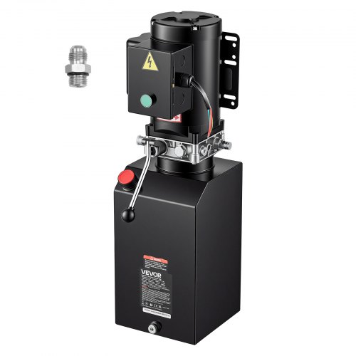Pompa hydrauliczna elektryczna VEVOR do przyczep wywrotek 220-240 V AC 2,2 kW 15 l, jednostronnego działania, maks. ciśnienie reakcji 22 MPa, przepływ 6,3 l/min, agregat hydrauliczny do podnośników samochodowych (montaż pionowy)