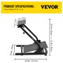 VEVOR G920 Stojak Na Kierownicę, Stojak Na Kierownicę Wyścigową, Uchwyt Pro Shifter, Logitech G27 G25 G29 G920 Pedały Nie Są W Zestawie Stojak Na Kierownicę Wyścigową