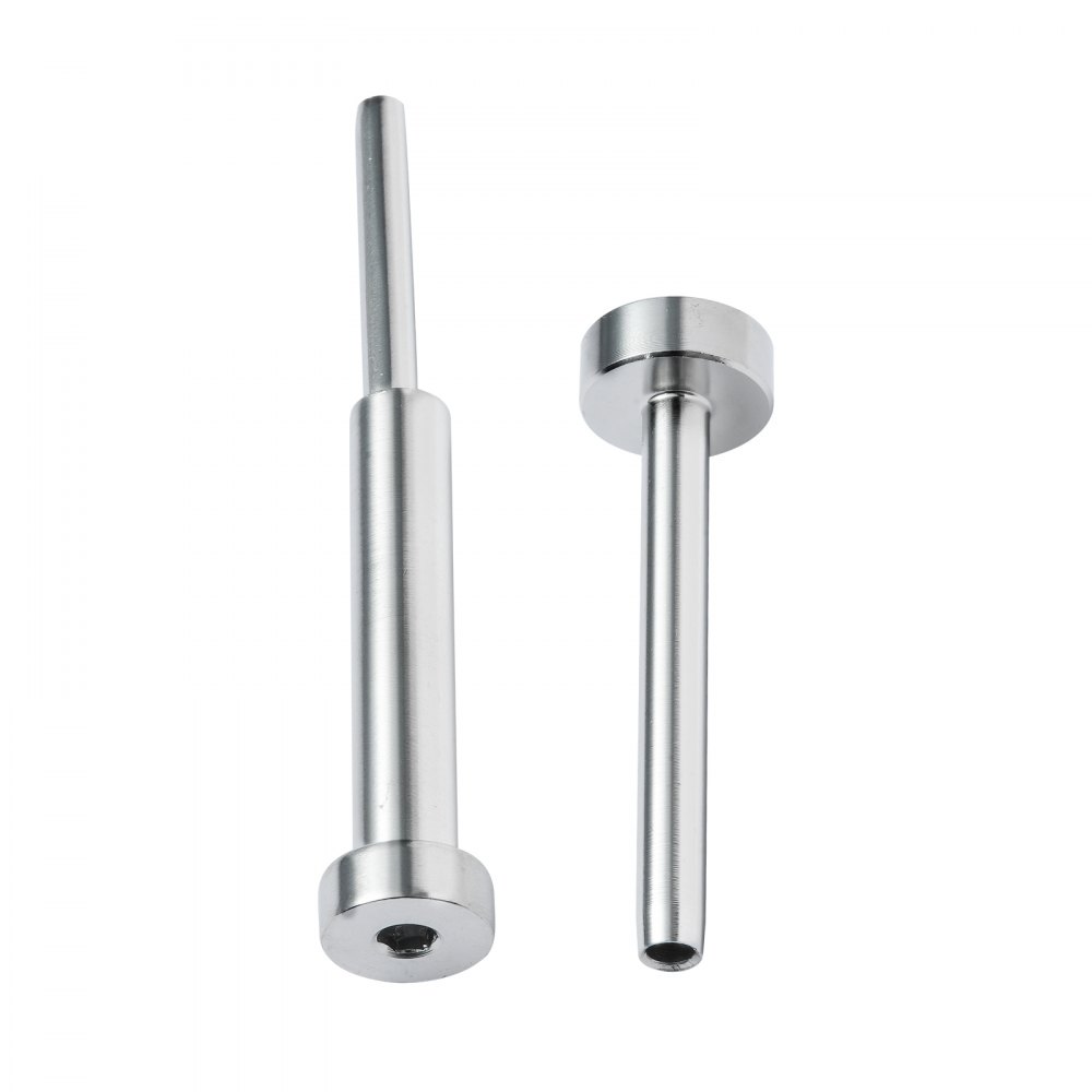 VEVOR 20-pack invisible cable railing set T316 stainless steel 1/8" invisible mounting and countersunk bolt end for cable railings, countersunk clamp 1/8" for wood/metal posts, cable railing hardware, silver