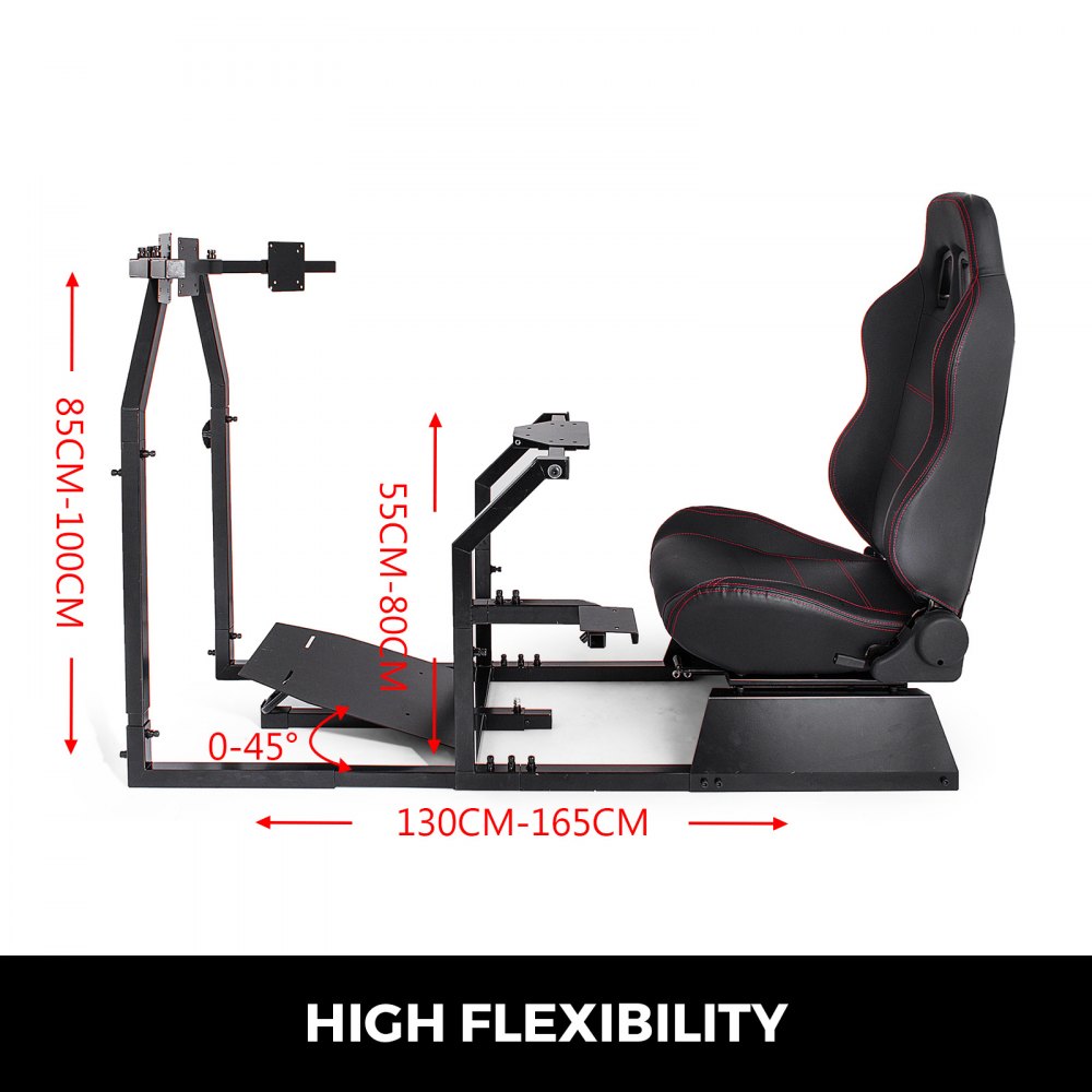 GTA-F Model Racing Simulator Kokpit Gaming Chair z potrójnym stojakiem na monitor