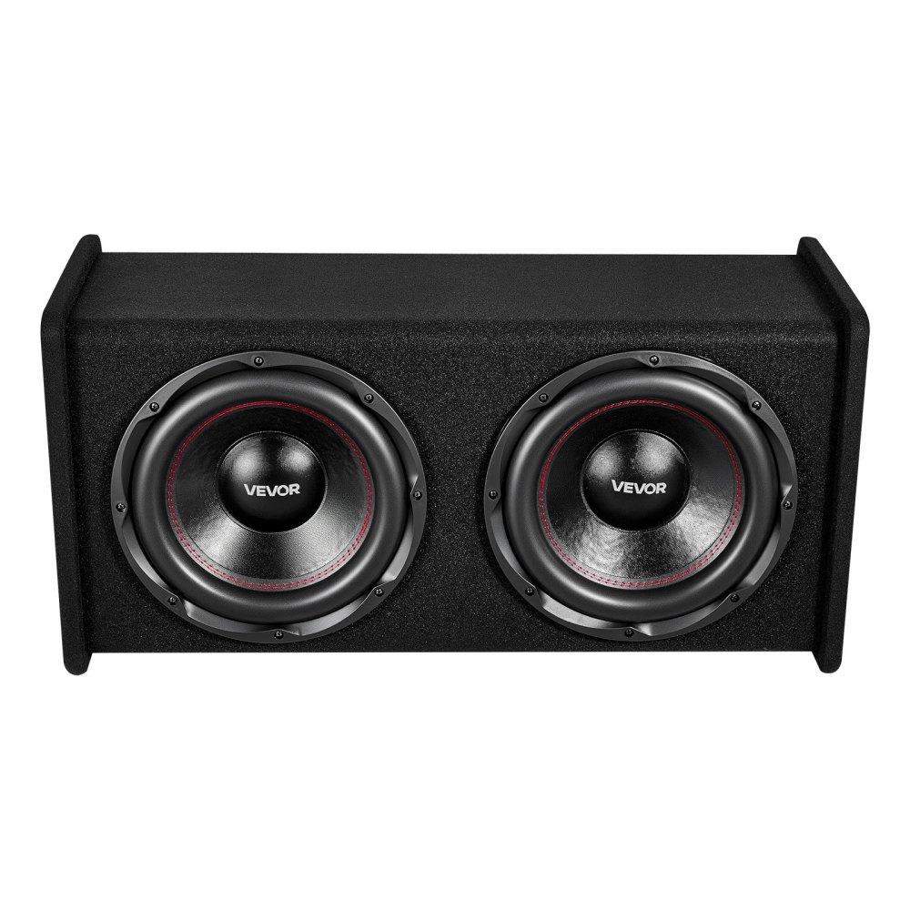 Zestaw subwoofera samochodowego VEVOR z obudową 305 mm, podwójny subwoofer i wzmacniacz o mocy 490 W RMS, z oddzielnym wzmacniaczem i zestawem okablowania, wydajny system audio do samochodów osobowych i SUV-ów
