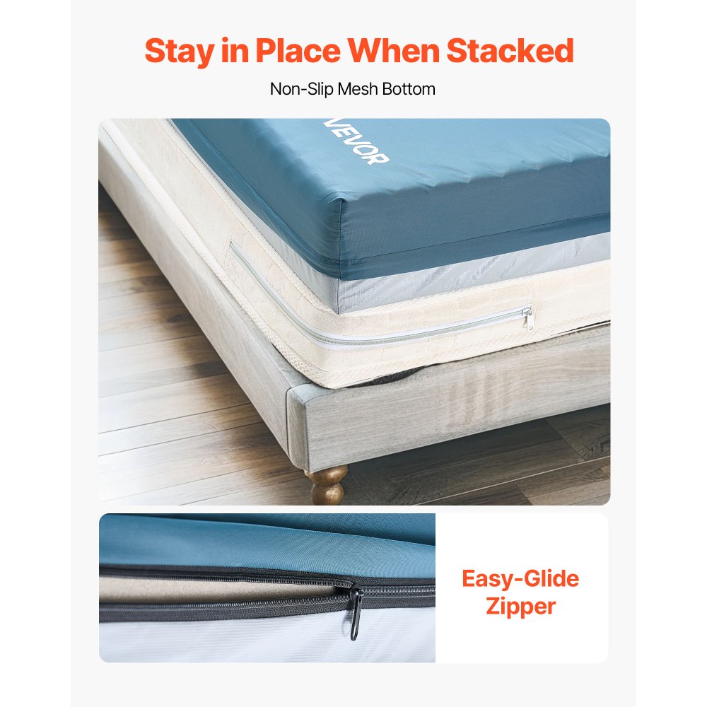 Materac pielęgnacyjny VEVOR, nośność 204 kg, medyczny materac piankowy wielowarstwowy, wodoodporny, do leczenia odleżyn w domach opieki i opiece domowej, 2030 x 914 x 153 mm