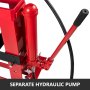 Hydrauliczna prasa ramowa 10 T czerwona z pompą i manometrem