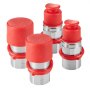 Szybkozłącza hydrauliczne VEVOR 1/2 cala z płaską powierzchnią czołową, szybkozłącza hydrauliczne NPT 1/2 cala do ładowarek kołowych z 4 zaślepkami (ISO16028)