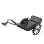 Przyczepa rowerowa VEVOR, przyczepa towarowa, transportowa do użytku w terenie, 145 kg, stal węglowa i siatka PVC, z 8 odblaskami, składana konstrukcja, do kół o średnicy 22-28 cali, wózek rowerowy do każdego terenu