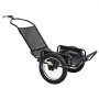 Przyczepa rowerowa VEVOR, przyczepa towarowa, transportowa do użytku w terenie, 145 kg, stal węglowa i siatka PVC, z 8 odblaskami, składana konstrukcja, do kół o średnicy 22-28 cali, wózek rowerowy do każdego terenu