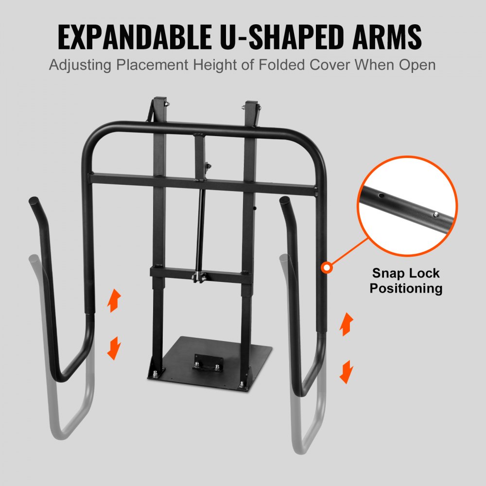 Podnośnik do pokrywy wanny spa VEVOR, hydrauliczny, 84-105 cm (wys.), 135-235 cm (szer.), regulowany, montowany z jednej strony u dołu, do wanien spa o różnych rozmiarach