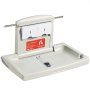 VEVOR Wall-Mounted Changing Unit, Removable Changing Table, Changing Trolley, Gray Changing Table with Changing Mat, Safety Belt, Space-Saving & Stable, Changing Shelf with 20 kg Weight Capacity for Babies