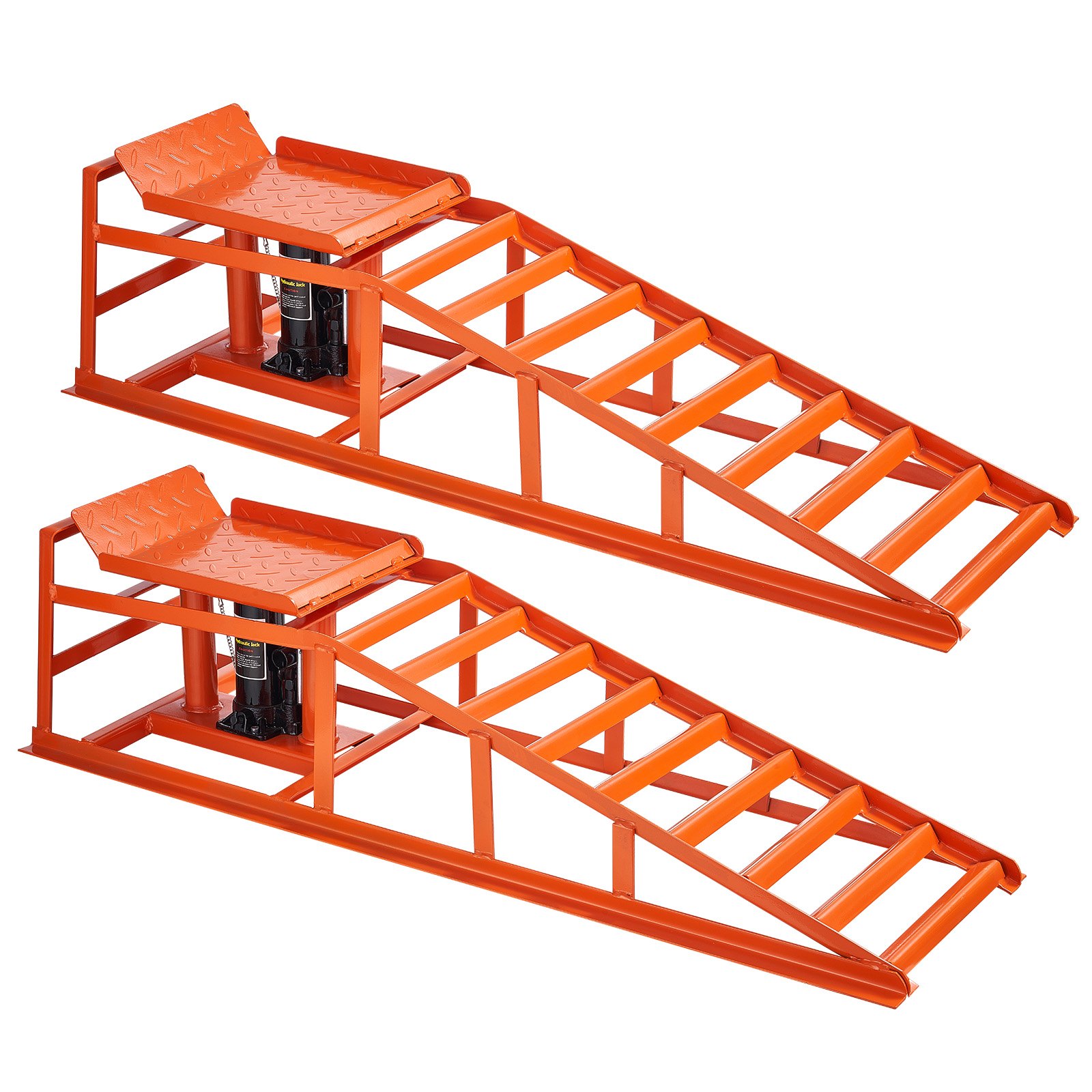 VEVOR Hydraulic Car Ramps, 2 PCS 5T 11000 lbs, 270-360 mm Lift Height, Heavy Duty Hydraulic Vehicle Ramps, Portable Car Lifts for Home Garage Maintenance and Oil Changes, Truck Vehicle Auto Repair