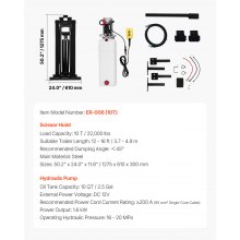 VEVOR Hydrauliczny zestaw podnośnika nożycowego 10t Hydrauliczny zestaw podnośnika wywrotki przyczepy wywrotki