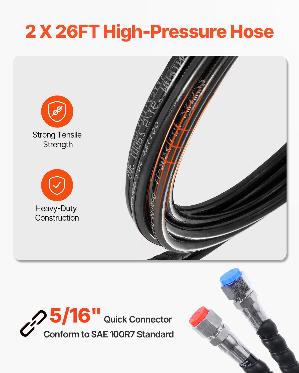 Zestaw do hydraulicznego sterowania łodzią zaburtową VEVOR o mocy 90 KM, hydrauliczny układ sterowania łodzią z kołem sterowym o długości 342,9 mm, pompą sterową, siłownikiem hydraulicznym i dwoma wężami o długości 7924,8 mm do łodzi z jednym silnikiem jednostanowiskowym