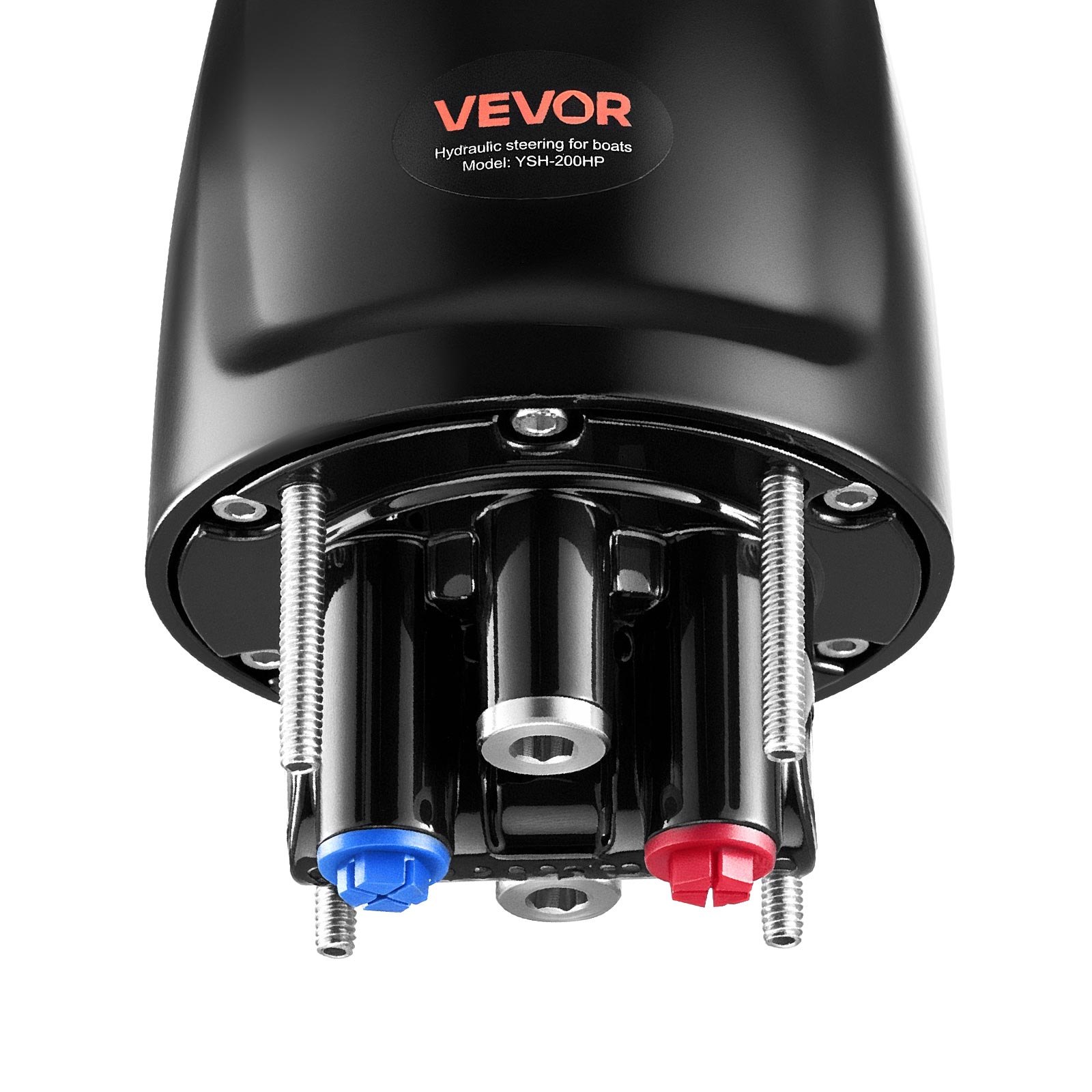 VEVOR Hydraulic Steering Kit, 200 HP, Marine Boat Hydraulic Steering System, with 6.9 MPa/1000 psi Helm Pump, Two-Way Lock Cylinder, and 7.92m High-Strength Hoses, for Single Station Single-Engine Use
