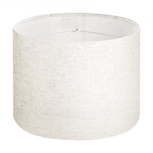 Abażur VEVOR Bęben 33x33x25cm Średni okrągły 1 sztuka Jasny len