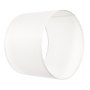 VEVOR Drum Lampshade 40 x 40 x 30 cm (top x bottom x height), 2 large replacement shades made of linen + PVC, lampshade with harp for table lamps, floor lamps, pendant lights (cream white linen)