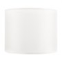 VEVOR Drum Lampshade 40 x 40 x 30 cm (top x bottom x height), 2 large replacement shades made of linen + PVC, lampshade with harp for table lamps, floor lamps, pendant lights (cream white linen)