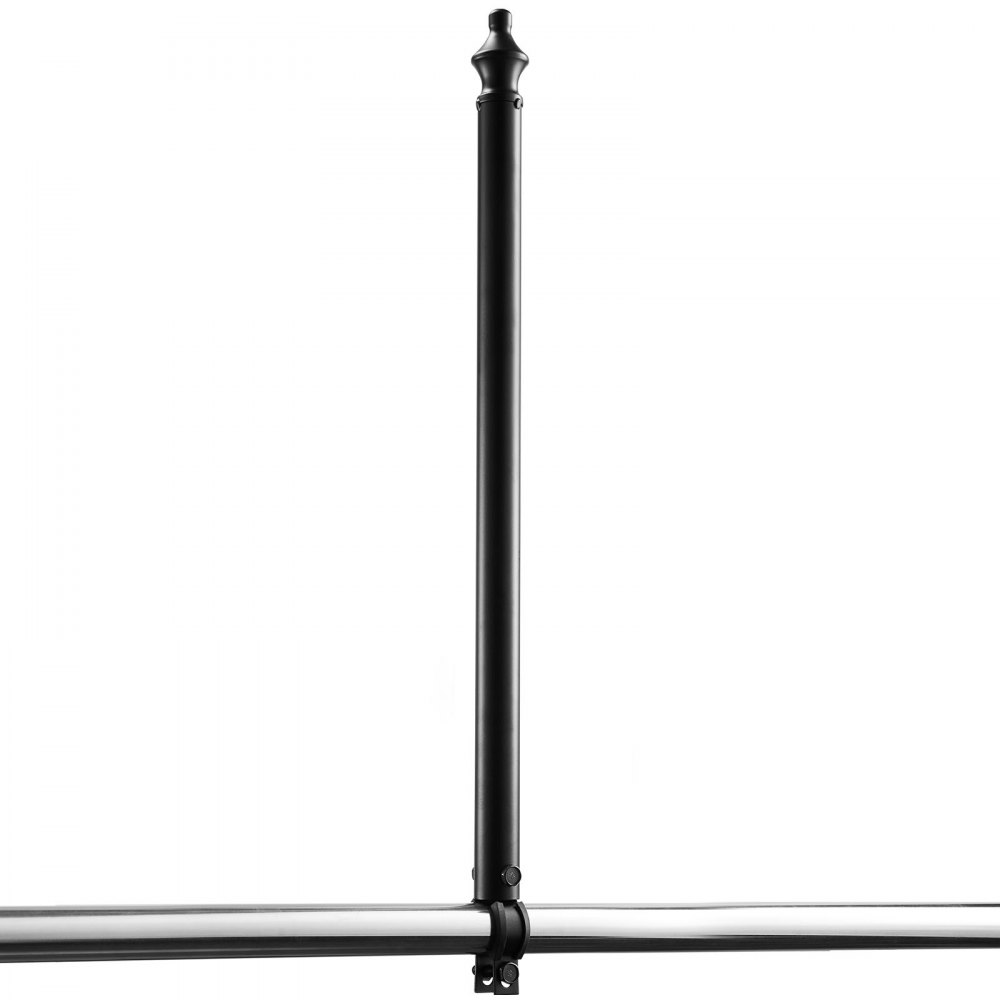 VEVOR Chain Link Fence Extensions, 9 Packs 695 mm Extension Height, Galvanized Post Extender for 32 to 38 mm Top of Fence, U Bracket, Barbed Wire Extend Arm for Privacy, Prevent Dogs Jumping Out