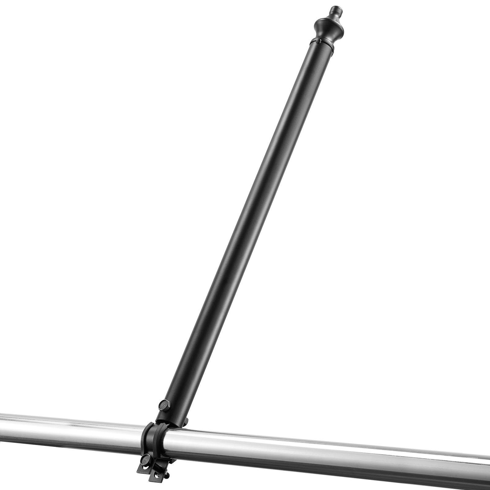 VEVOR Chain Link Fence Extensions, 9 Packs 695 mm Extension Height, Galvanized Post Extender for 32 to 38 mm Top of Fence, U Bracket, Barbed Wire Extend Arm for Privacy, Prevent Dogs Jumping Out