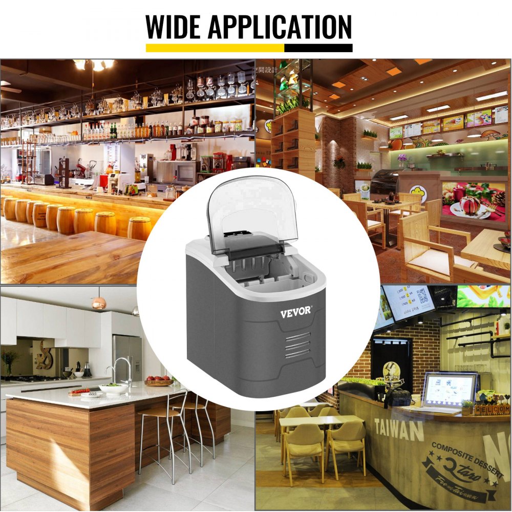 Kostkarka do lodu Kostkarka do lodu Kostkarka do lodu 12KG/24h 2 rozmiary kostek lodu z łopatką do lodu